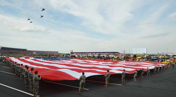 NASCAR Industry 'salutes' military members, families