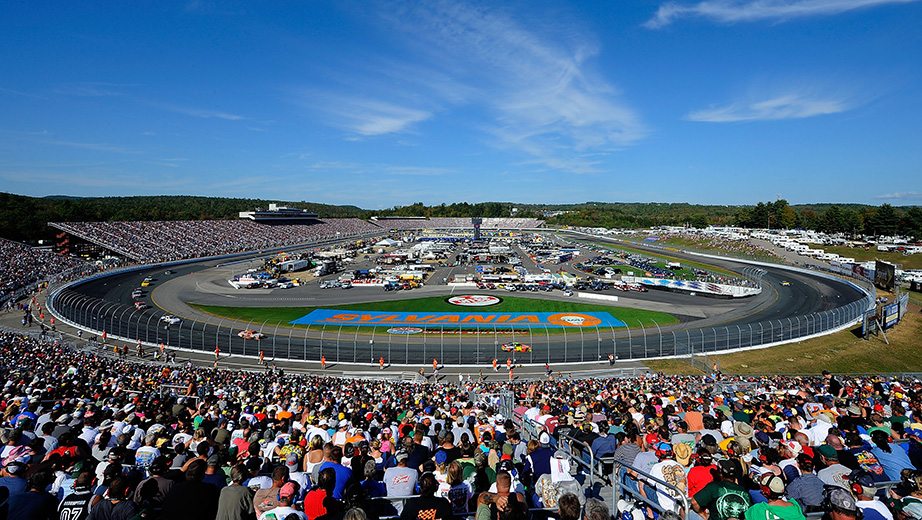View from the track at New Hampshire Motor Speedway