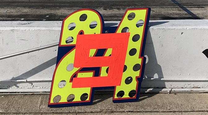 Chase Elliott’s pit board at tire test proof that duct tape can’t fix everything