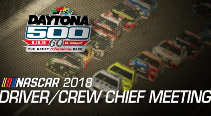 Watch: Driver meeting video for Daytona 500