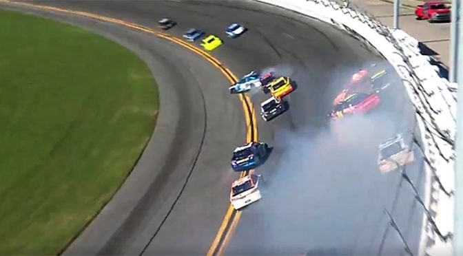 Featured image for Big wreck takes out Johnson, Erik Jones, several others