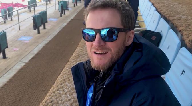 Featured image for Dale Jr. on skiing steep slope in South Korea: ‘It scares the hell out of you’