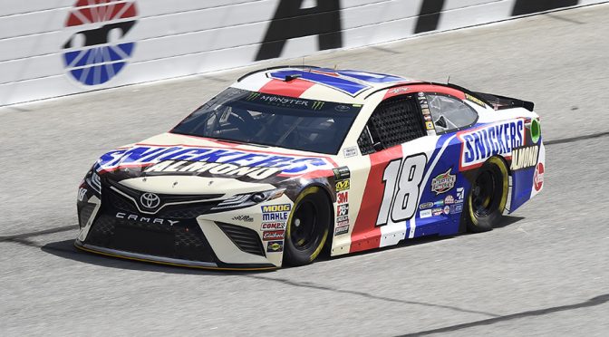 Featured Image for Kyle Busch earns pole at Atlanta; Truex fails to make qualifying attempt