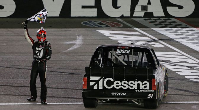 Featured Image for Kyle Busch claims win at Vegas, his 50th Camping World Truck Series victory