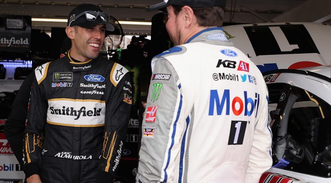Aric Almirola continues solid, consistent run as SHR lands all four cars in top 10