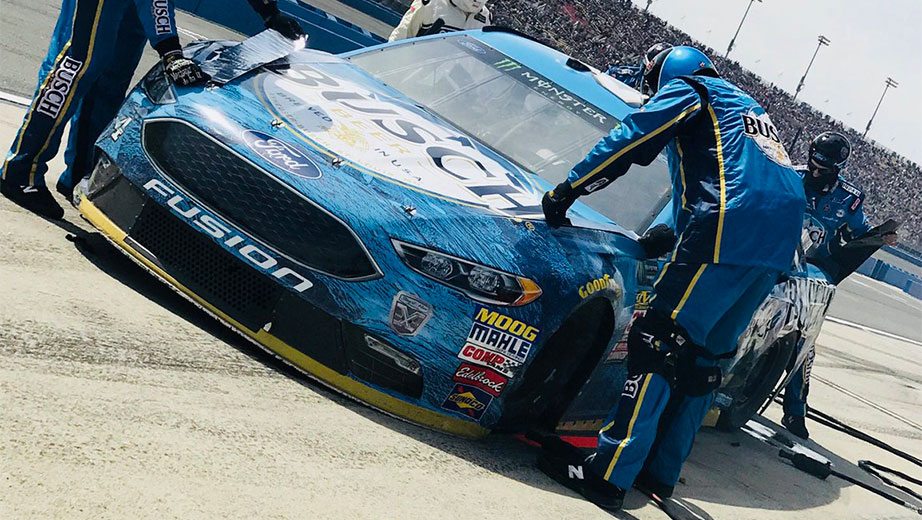 Kevin Harvick, Kyle Larson wreck at Auto Club | NASCAR.com - 922 x 520 jpeg 138kB
