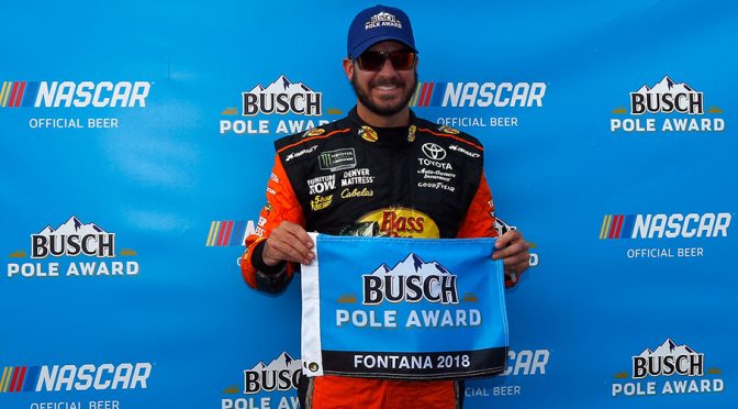 Truex Jr. speeds way to Busch Pole Award at Auto Club Speedway