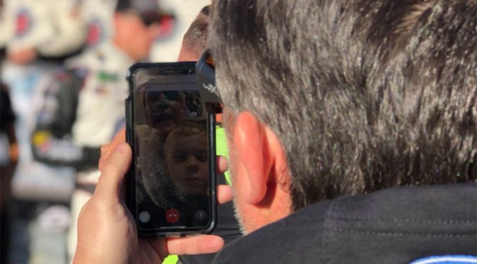 Featured Image for Tony Stewart FaceTimes Keelan, DeLana Harvick from Victory Lane