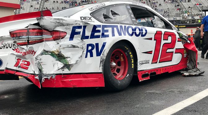 Stage 1 wreck derails Ryan Blaney’s early show of speed at Bristol