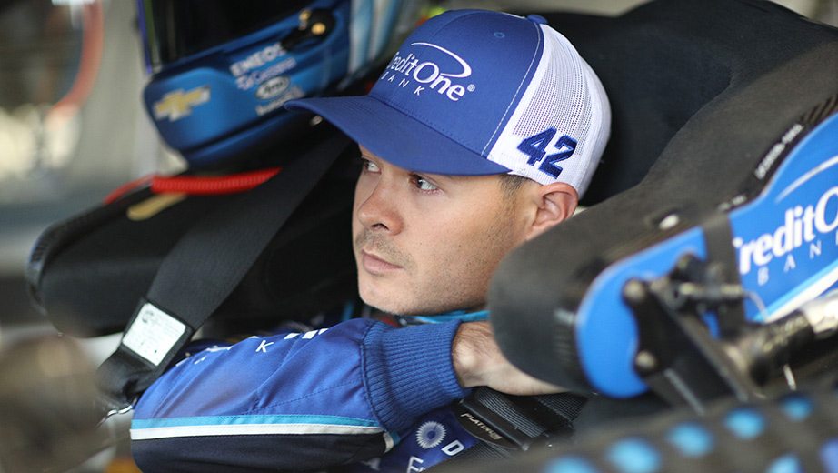 Kyle Larson drives the No. 42 car.