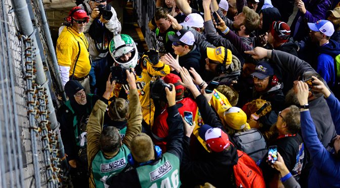 Busch on celebrating in stands: ‘It was the 10-year anniversary of you know what’