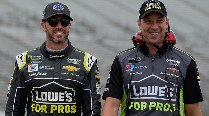 Jimmie Johnson: Approaching fatherhood an exciting time for Knaus
