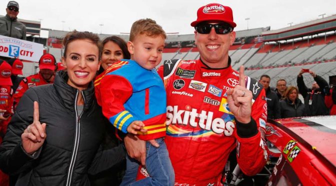 Kyle Busch bumps by Larson, rolls to Bristol Motor Speedway win