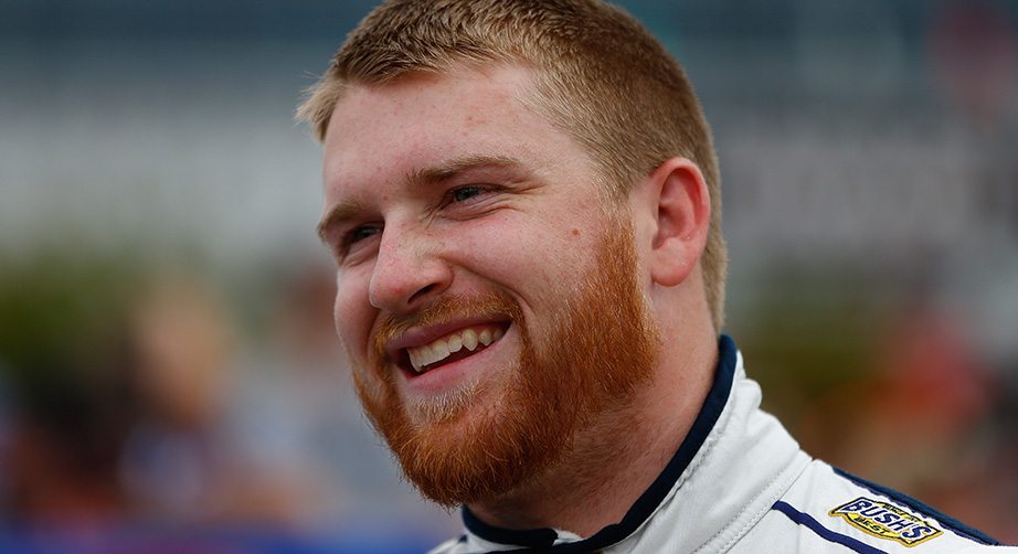 Chris Buescher smiles at Texas Motor Speedway