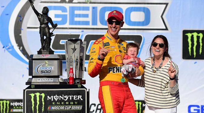 Joey Logano reveals 4-month-old’s racer-like trait: Crying