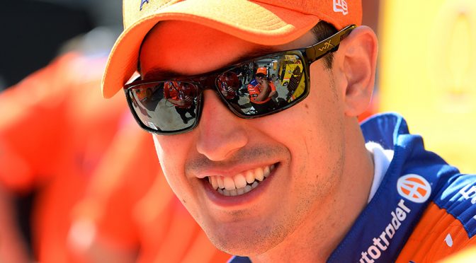 Joey Logano taking big steps on the track, on TV, as a parent