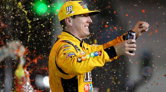 Kyle Busch comes alive late for third straight Monster Energy Series win