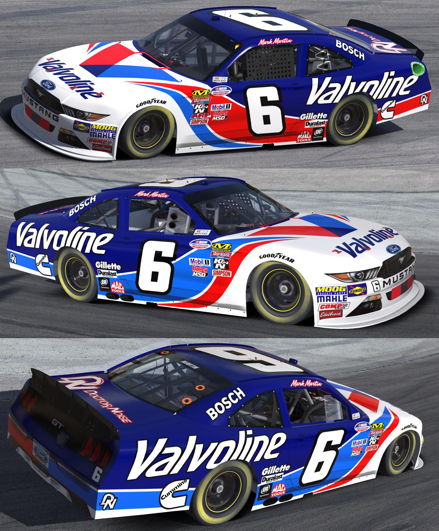 Mark Martin No. 6 paint scheme for iRacing