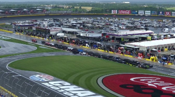 Rain delays Xfinity Series race at Charlotte for about an hour