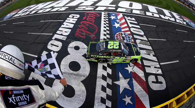 Featured Image for Keselowski holds on for wild Charlotte Xfinity win