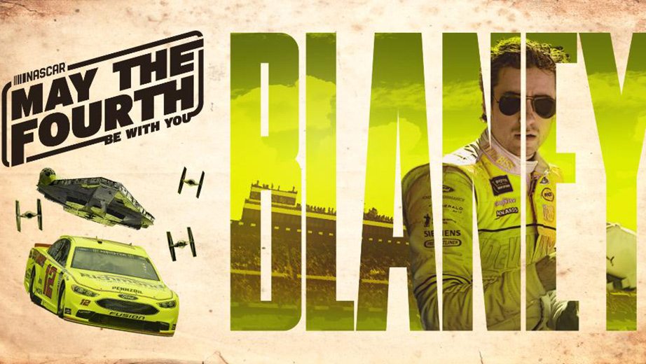 Ryan Blaney is a Star Wars fan.