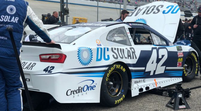 Featured Image for Larson, Bowman start from rear, car chiefs ejected