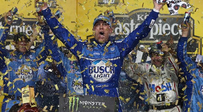 Case closed! Harvick soars to fifth win of 2018 with late surge
