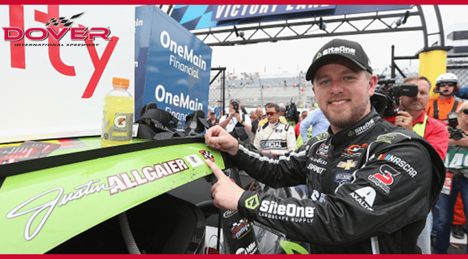 Justin Allgaier edges Sadler for Xfinity win at Dover, collects Dash 4 Cash