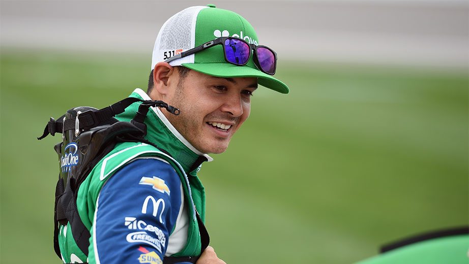 Kyle Larson on pit road
