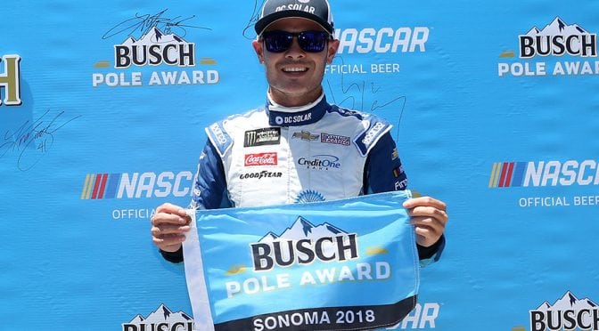 Kyle Larson earns Busch Pole Award at Sonoma Raceway