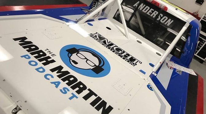 Featured Image for Mark Martin Podcast, both a host and sponsor for Jordan Anderson