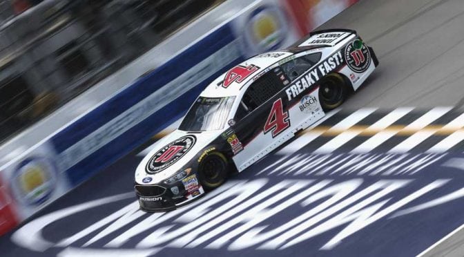 Featured image for Kevin Harvick paces rain-shortened Michigan practice