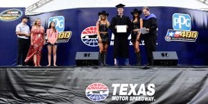 Todd Gilliland Texas diploma ceremony.