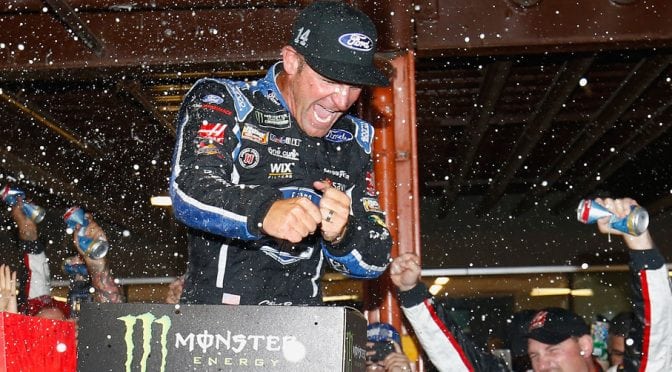 Featured Image for Clint Bowyer edges Harvick, seals rain-shortened win at Michigan