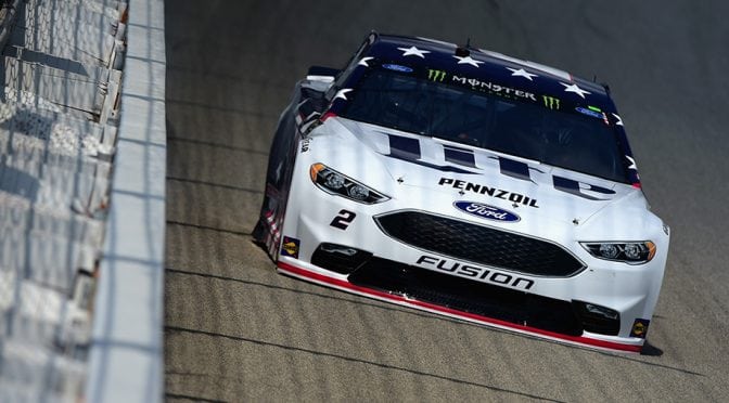 Brad Keselowski, Ryan Blaney lead practices at Chicagoland Speedway