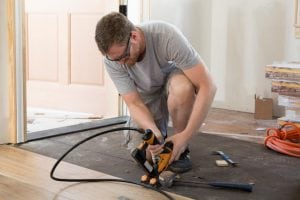 Dale Earnhardt Jr. works on renovating a house for DIY Network.