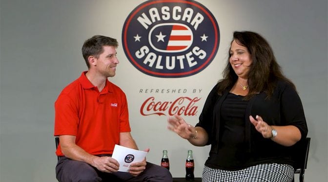 Featured Image for NASCAR Salutes: Denny Hamlin helps honor military spouse