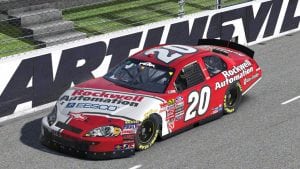 Erik Le's iRacing scheme, which was Denny Hamlin's favorite.