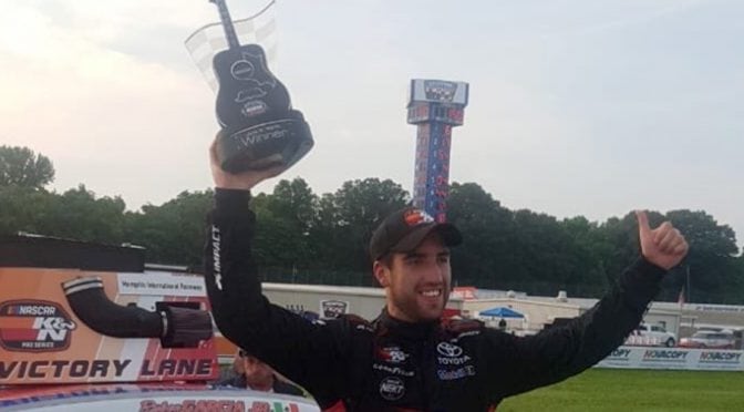 Featured Image for Ruben Garcia Jr. gets first K&N Pro Series East win at Memphis