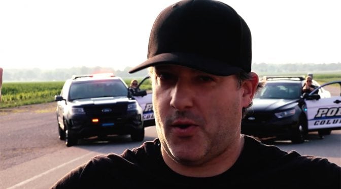Featured Image for Tony Stewart takes part in Lip Sync Challenge with hometown police department