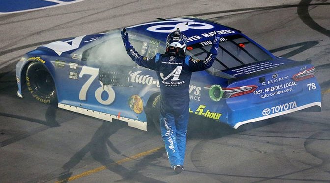 Featured image for Martin Truex Jr. pours it on, rolls to repeat Kentucky win