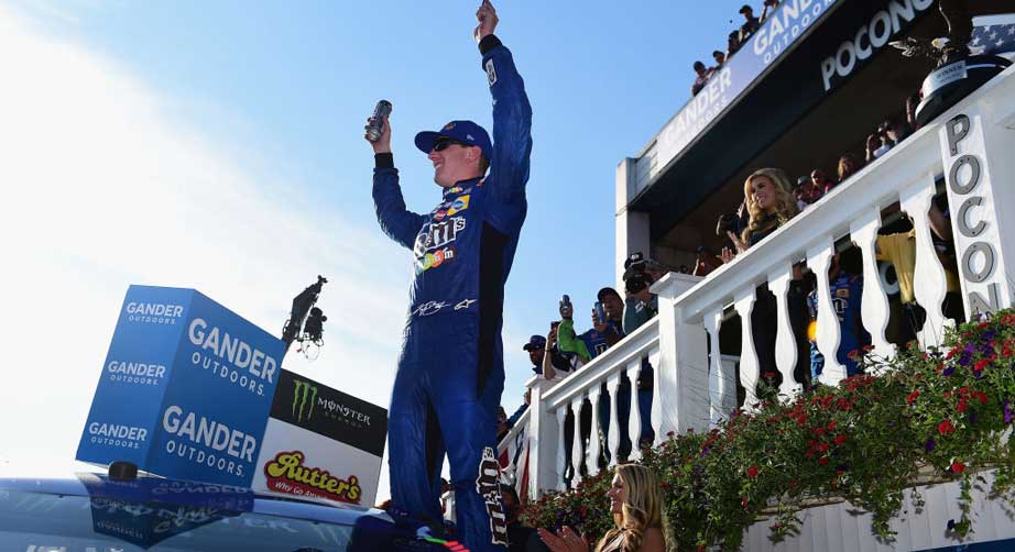 Kyle Busch in Pocono Victory Lane