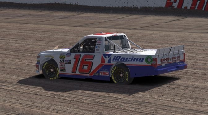 Featured image for iRacing will sponsor Brett Mofitt’s No. 16  Hattori Racing Toyota Tundra at Eldora