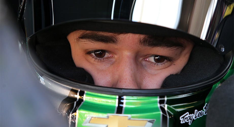 Chase Elliott in a car