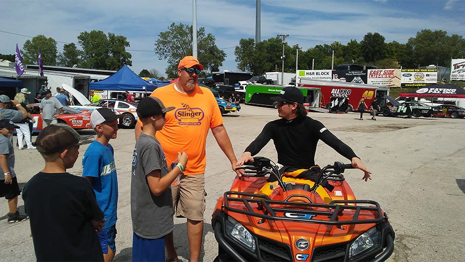 Erik Jones at Slinger