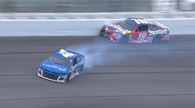 Pays to have friends: Larson thanks Stenhouse Jr., Newman for help