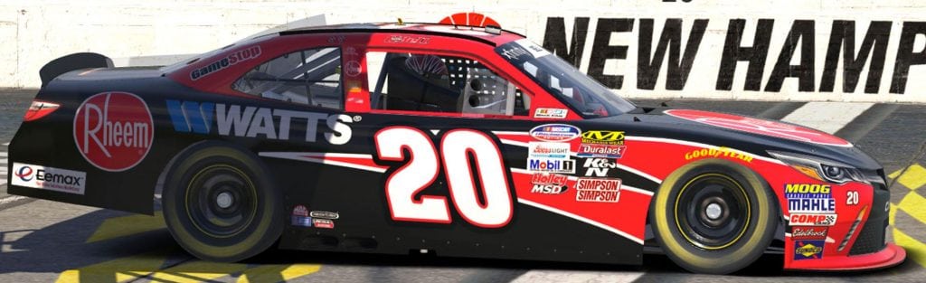 Christopher Bell's Xfinity iRacing scheme