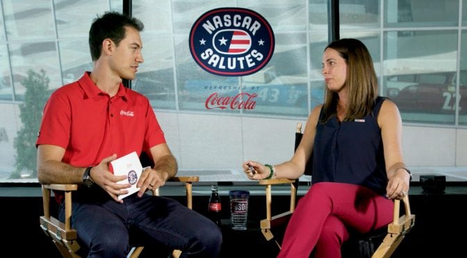 Featured Image for Joey Logano, Gold Star spouse talk about USO’s support