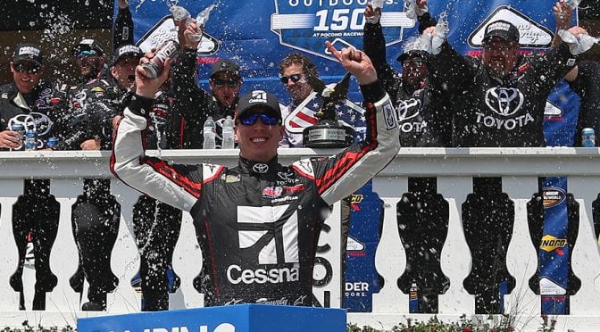 Featured Image for Kyle Busch prevails at Pocono, ties atop Truck Series’ all-time wins list