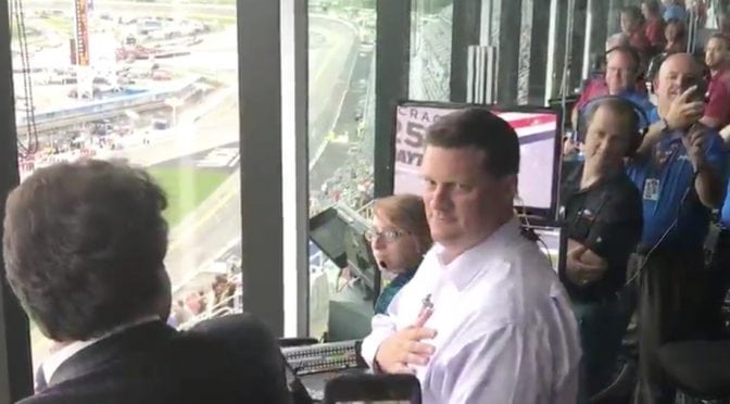 NASCAR’s Steve O’Donnell gets sweet surprise at Daytona